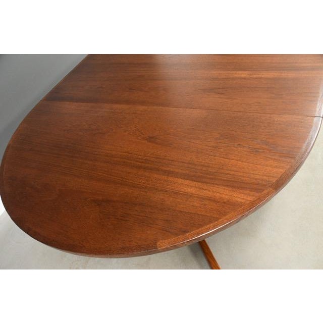 1960s Refinished 86” Danish Modern Teak Dining Table by BPS For Sale - Image 9 of 12