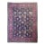 Vintage Turkish Tabriz Design Magenta Rug 9.3 x 12.2 For Sale