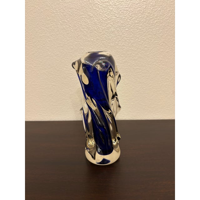 Blue Murano Cobalt Blue Diminutive Vase For Sale - Image 8 of 8