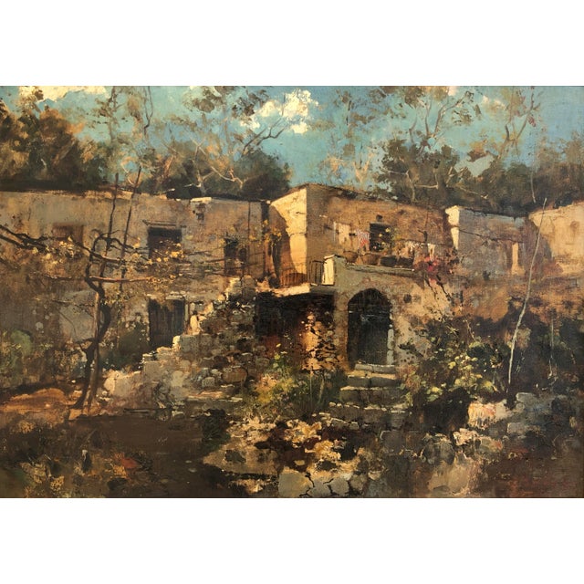 Ezelino Briante, Maisons typiques, Oil on Canvas, Framed For Sale - Image 10 of 10