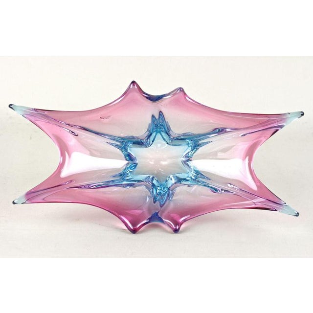Vintage Murano Sommerso Glass Bowl, 1960 For Sale - Image 9 of 18