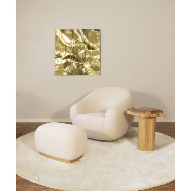 Contemporary Arizona Side Table in Oak and Walnut Veneer by Insidherland For Sale - Image 3 of 12