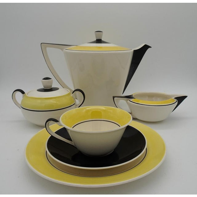 Art Deco Dutch Ineke Service Set by Edmond Bellefroid for Petrus Regout Maastricht Koninklijke Sphinx, 1933, Set of 39 For Sale - Image 13 of 18