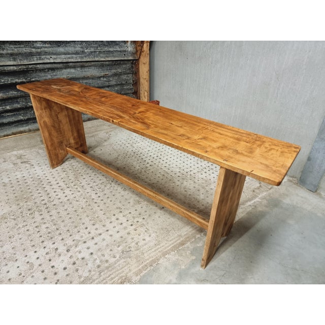 Wooden Side Table or Bench, 1950s For Sale - Image 17 of 18
