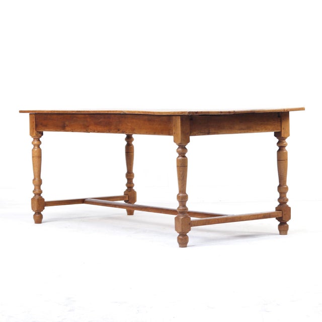 Antique Rustic Farmhouse French Dining Table in Oak, 1890s For Sale - Image 11 of 11