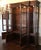Chocolate 1990s Century Claridge Collection Breakfront China Cabinet / Lighted / Glass Shelves Mahogany (2 Piece), Attributed For Sale - Image 8 of 16