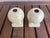 Here is a pair of Vintage Fiesta Ivory 4" Bulb Candleholders. They are in nice condition with no scratches, chips or...