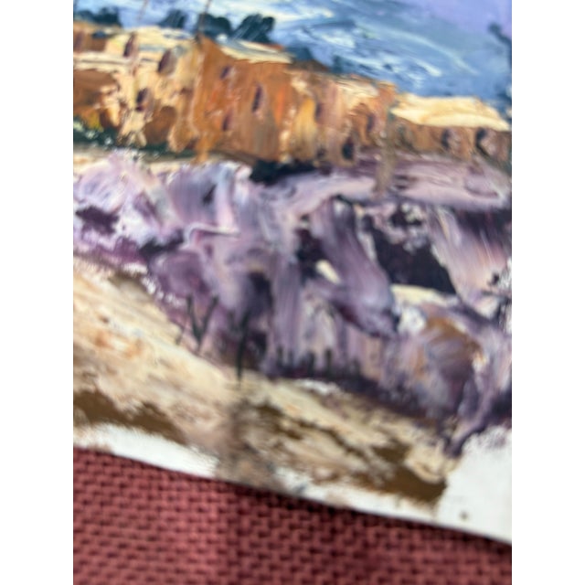 Art Deco N.Manolla Oil Painting 1950s Loose Signed From Italy For Sale - Image 3 of 6