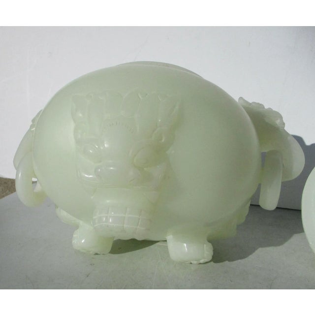Chinese Vintage Peking Glass Incense Burner For Sale - Image 3 of 9
