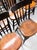 Antique Painted Plank Seat Chairs Set of 7 For Sale - Image 12 of 12