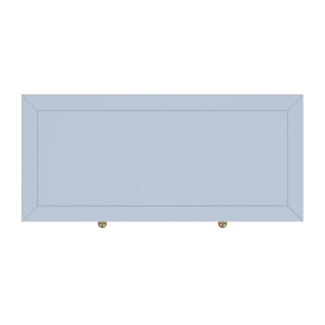 Nora 31 in. W Wood 1 Drawer 2 Door Accent Storage Cabinet, Light Blue For Sale - Image 11 of 11