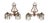 A Pair 1930s Brass & Crystal Swan Candle Wall Sconces For Sale - Image 10 of 10