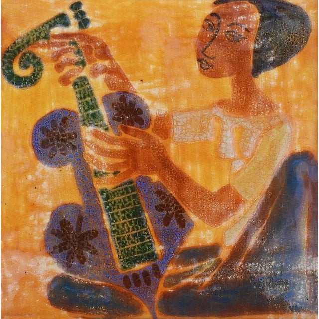 Mid-Century Ceramic Wall Art, 1950s For Sale - Image 6 of 7