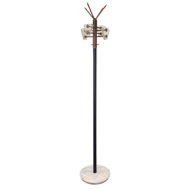 1950s Vintage Italian Coat & Hat Stand in the style of Max Inbrand, 1950s For Sale - Image 5 of 5