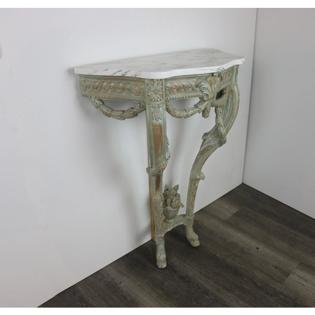 Pair of Vintage Console Tables in 19th Century Rococo Style. For Sale - Image 9 of 12