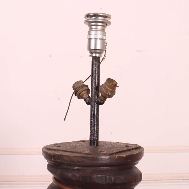 Antique French Twisted Floor Lamp, 1890s For Sale - Image 5 of 6
