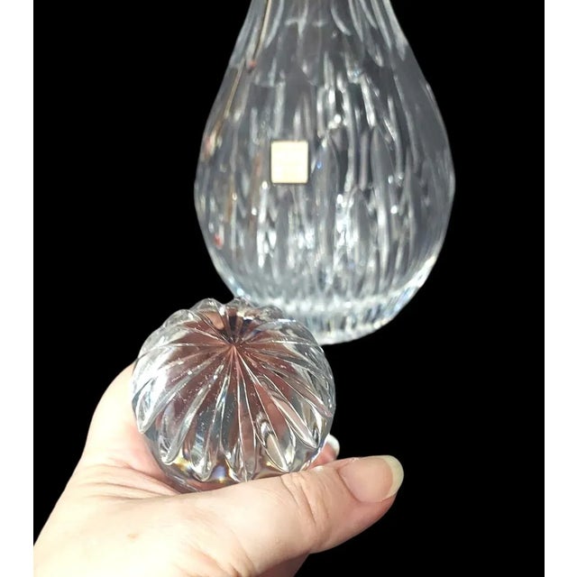 Late 20th Century Marquis by Waterford Clear Crystal Barcelona Decanter For Sale - Image 9 of 10