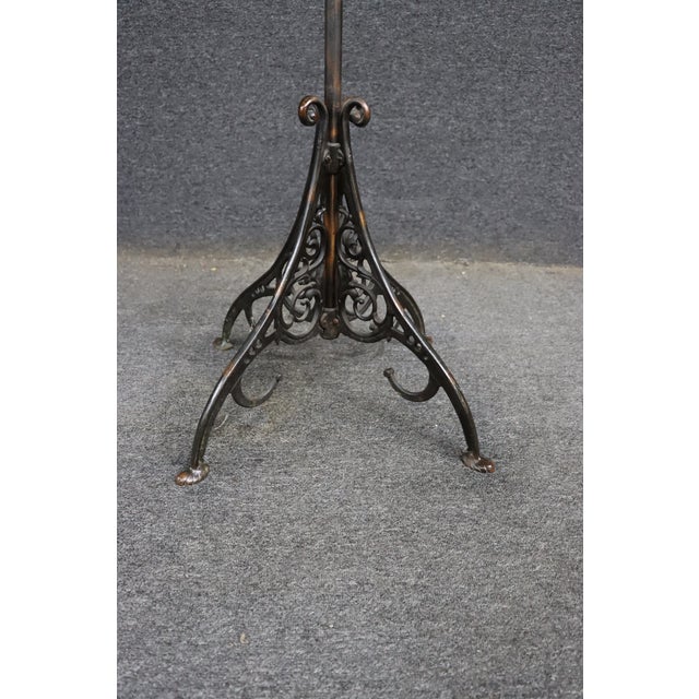 Victorian Iron Hall Tree Coat Rack & Umbrella Stand For Sale - Image 9 of 10