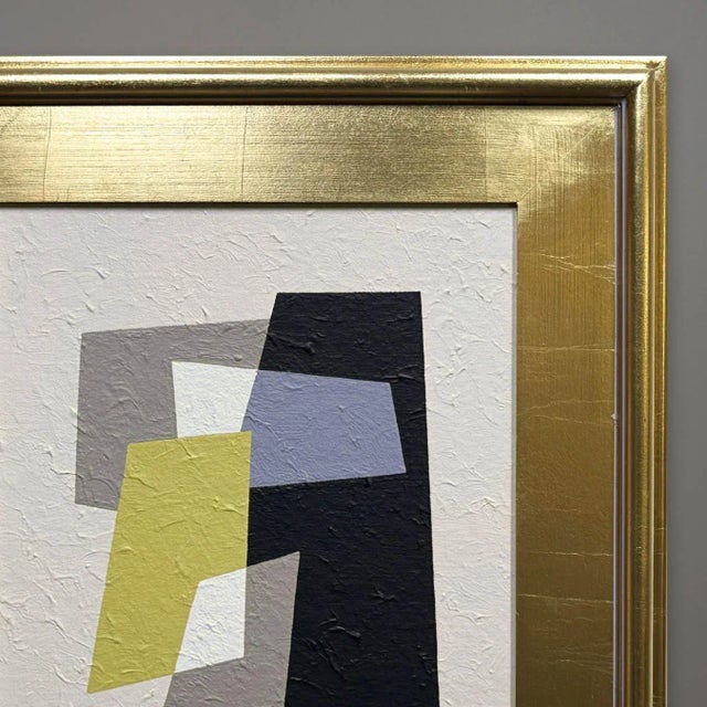 Mid-Century Modern Aron “Quicksilver 2” Original Painting 17×20 For Sale - Image 3 of 5