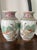 Mint Antique Famille Rose Petite Pastel Peacock Vases-a Pair For Sale - Image 8 of 9