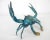 Late 20th Century Late 20th Century Enameled Brass Blue Crab Figure For Sale - Image 5 of 12
