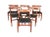 Brown Hans Wegner W2 Dining Chairs for c.m. Madsen For Sale - Image 8 of 8
