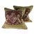 Handsome Coat of Arms Banded Cotton Print Pillows/a Pair For Sale