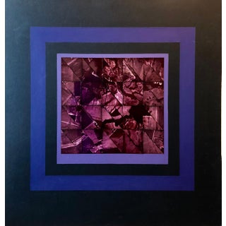 Vera Simons, Mauve Earth Shine Photo Mosaic Collage Photograph, Female Aviator Feminist Art, 1979 For Sale