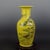Antique Chinese Ceramic Qing Dynasty Qianlong Marked Yellow Ground Crackle Glaze Porcelain Vase Hand Painted Twelve Chinese Zodiac Signs Pattern For Sale In Seattle - Image 6 of 6