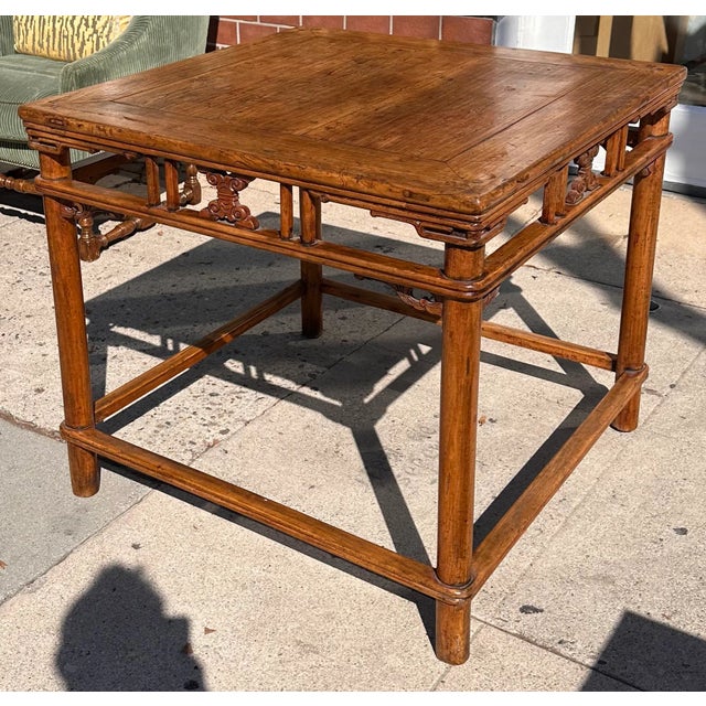 18th C Style Ming Chinese Bamboo Center Table by Burton-Ching For Sale - Image 4 of 6