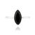 1.96ct Marquise Cut Black Diamond Solitaire Ring Size 8 in 14k White Gold For Sale - Image 4 of 15