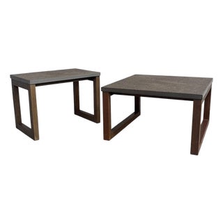 Vintage Stone Side Tables, 1970s, Set of 2 For Sale