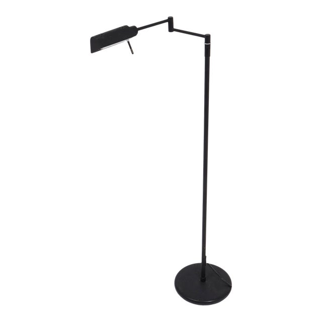 Holtkoetter Leuchten Ebonized Swing Arm Floor Lamp Chairish