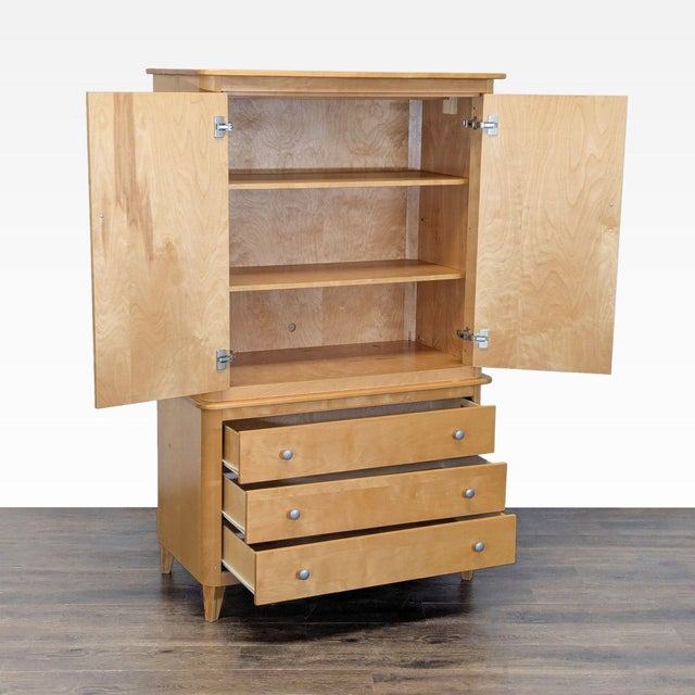 Contemporary Huppé Three Drawer Hutch & Armoire For Sale - Image 3 of 16