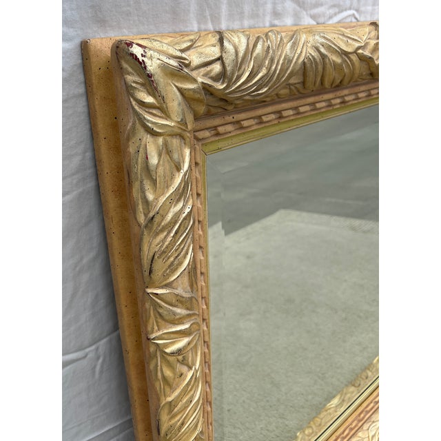 Vintage Gold Neoclassical Style Wall Mirror For Sale - Image 11 of 12