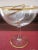 Antique Victorian crystal gold-rimmed goblets and ice liners. Very clear, thin, elegant crystal. In beautiful condition:...