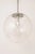 Large Limburg Chrome with Clear Glass Ball Pendant, Germany, 1970s For Sale - Image 4 of 12