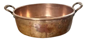 Large Antique Victorian Hodges & Sons Copper Pan, 1860s