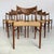 Dimensions: H 31.5” x W 19” x D 18” x SH 18” Set of 8 Vintage Danish dining chairs designed by Arne Wahl Iversen for...