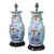 Pair of Colorful Chinoiserie Table Lamps For Sale