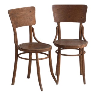 Antique Bentwood Chairs, Central Europe, 1920, Set of 2 For Sale