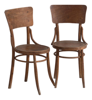 Antique Bentwood Chairs, Central Europe, 1920, Set of 2