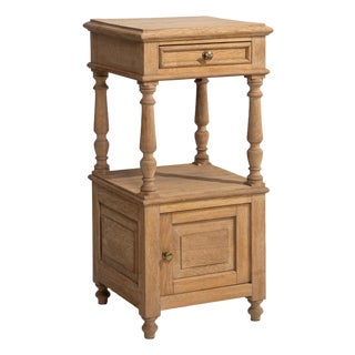 Early 20th Century French Oak Side Table For Sale