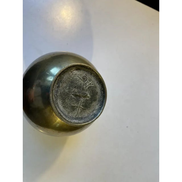 Scandinavian Art Deco Vase in Bronze, 1930s For Sale - Image 3 of 5
