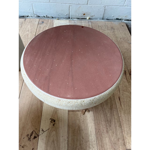 Beige 1980s Postmodern Mactan Stone and Marble Tables, Set of 3 For Sale - Image 8 of 12