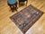 19th Century Caucasian Shirvan Area Rug, Tribal Geometric Pattern, Blue & Ivory, 3’ x 5’ For Sale - Image 9 of 17