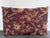 Vintage Jacquard Brocade Pillow Pair in Eggplant and Burnt Orange For Sale - Image 6 of 8