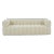 Calyna Channel Tufted Boucle Sofa - Cream For Sale