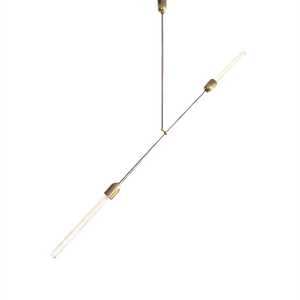 Industrial Steel & Brass Modern Pendant Lamp from Balance Lamp