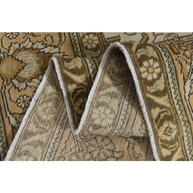 Traditional 1970s Vintage Persian Handmade Wool Orange Area Rug For Sale - Image 3 of 11